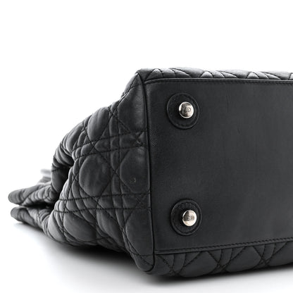 Christian Dior Lambskin Cannage Chri Chri Tote Black 9 of 12