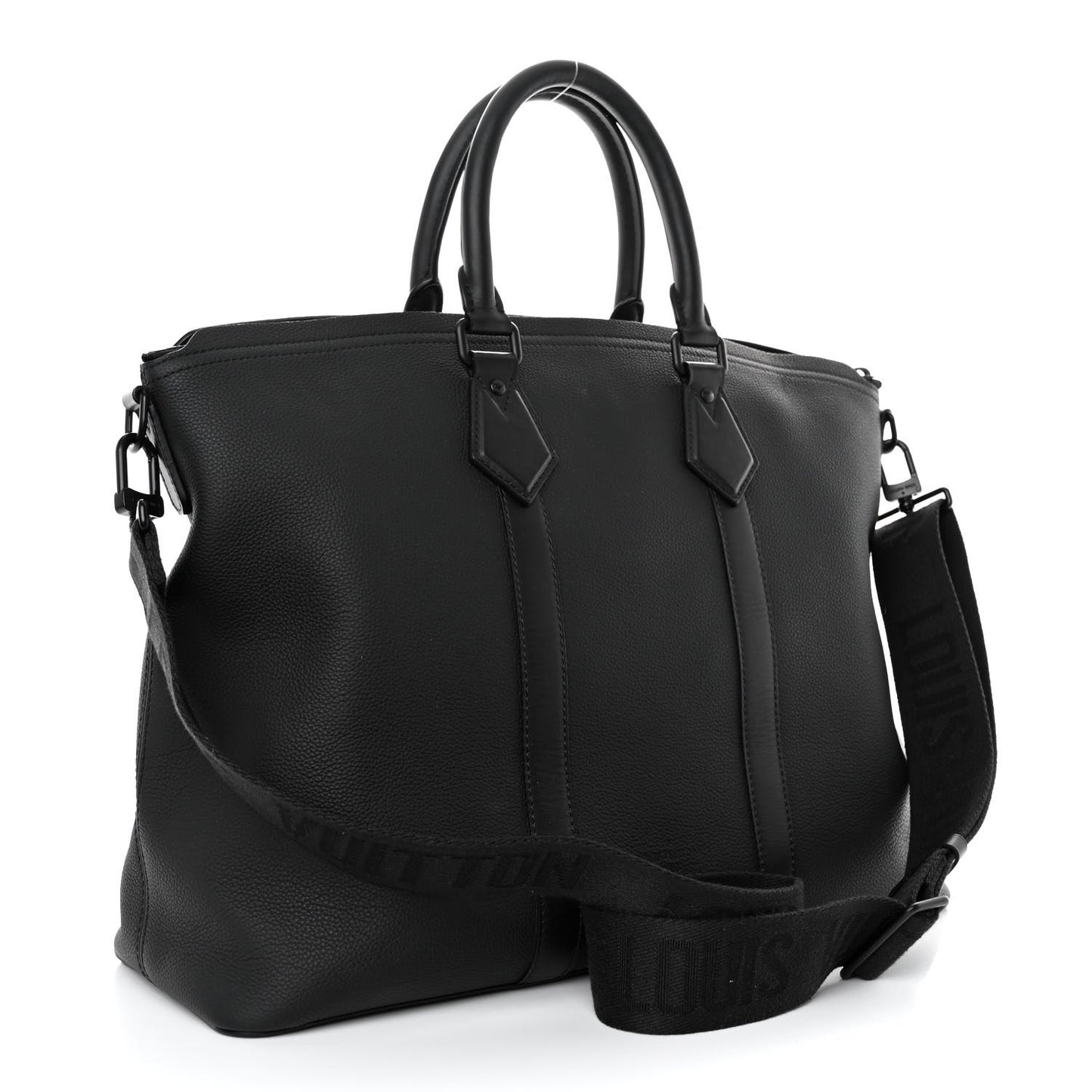 Calfskin Lockit Tote Black