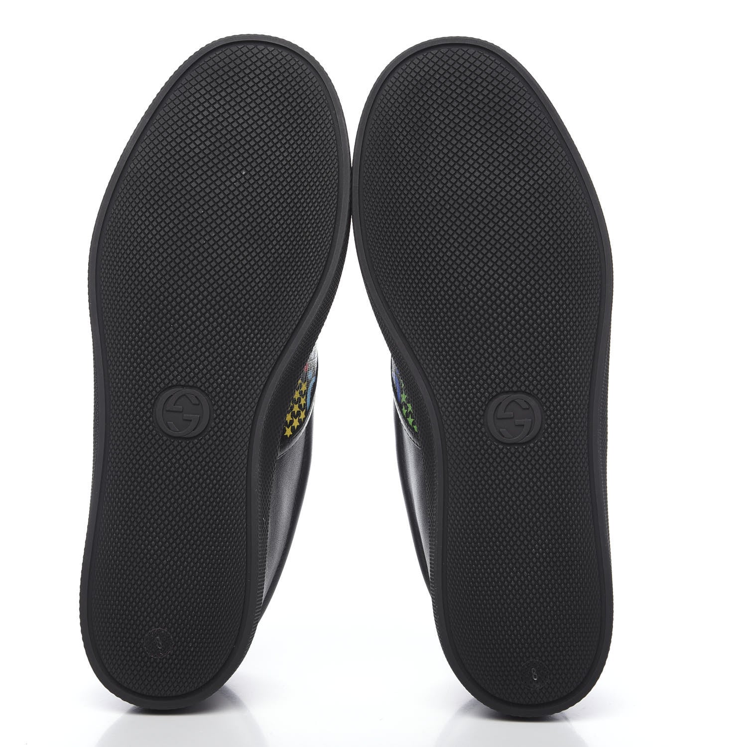Gucci GG Supreme Monogram Psychedelic Mens Slip On Sneakers 8 Black Multicolor 5 of 8