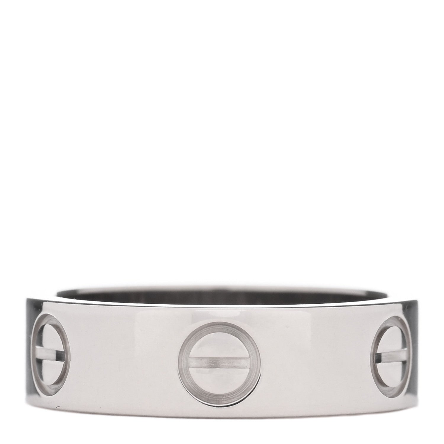 Cartier 18K White Gold 5.5mm LOVE Ring 52 6 3 of 5