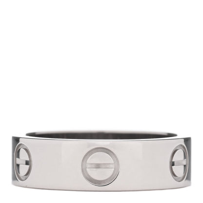Cartier 18K White Gold 5.5mm LOVE Ring 52 6 3 of 5