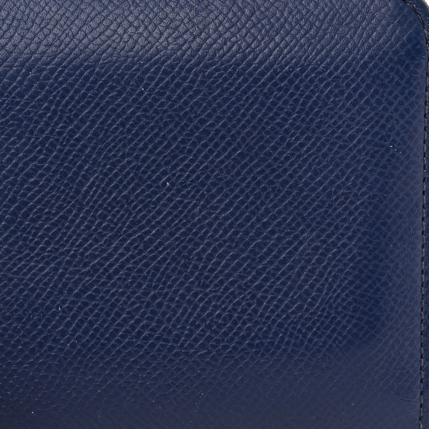 Epsom Silk'In Compact Wallet Bleu Saphir