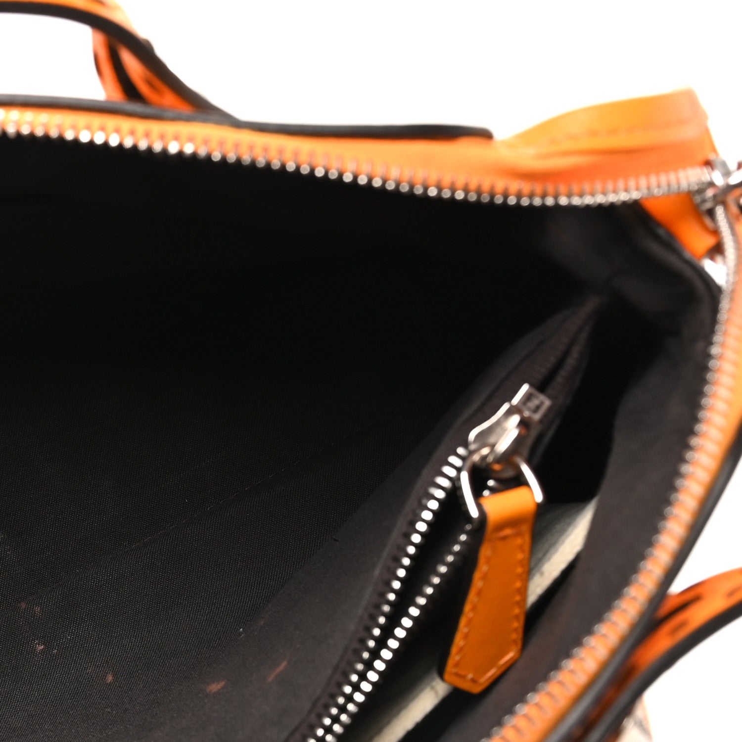 Fendi Vitello King Logo Embossed Medium By The Way Boston Bag Clementine 5 of 10