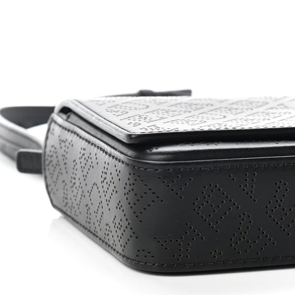 Burberry Calfskin Perforated Logo Hampshire Crossbody Black 8 of 9