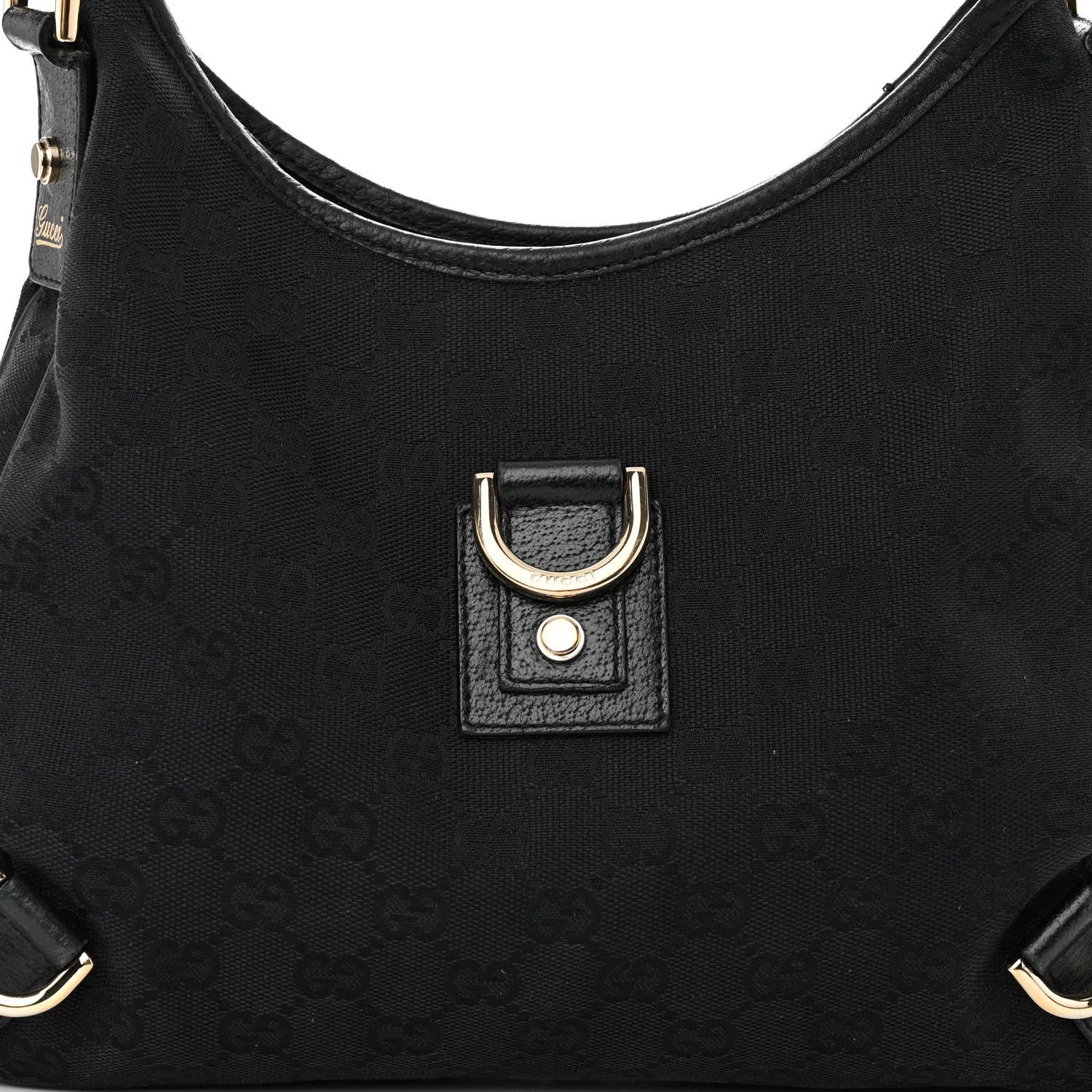 Gucci Monogram Medium Abbey D Ring Hobo Black 8 of 12