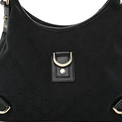 Gucci Monogram Medium Abbey D Ring Hobo Black 8 of 12