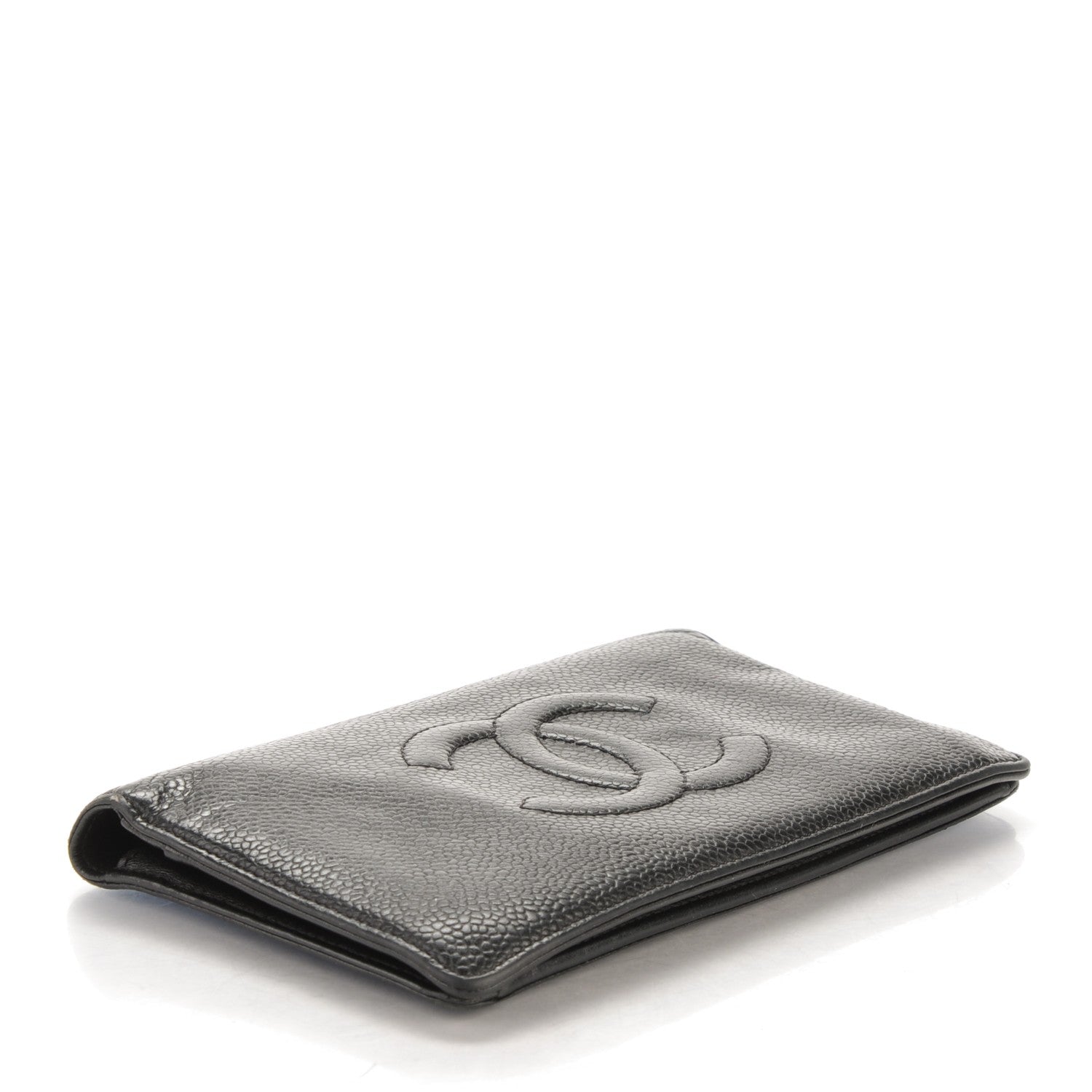 Chanel Caviar Timeless CC Yen Wallet Black 4 of 10