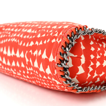 Stella McCartney Canvas Heart Print Small Falabella Fold Over Tote Red 9 of 9