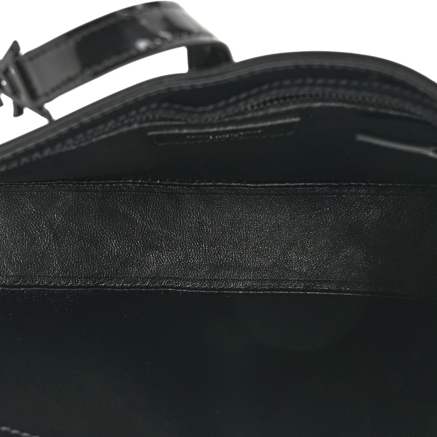 Saint Laurent Patent Le 5 A 7 Monochrome Hobo Black 5 of 10