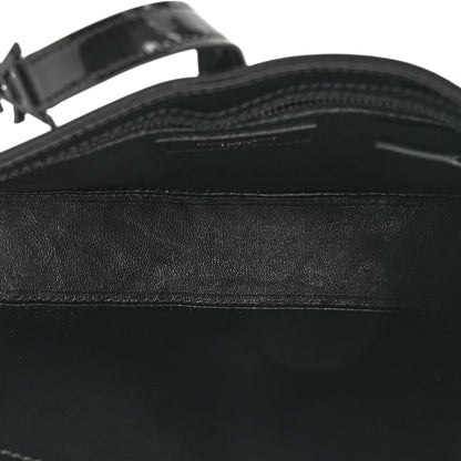 Saint Laurent Patent Le 5 A 7 Monochrome Hobo Black 5 of 10