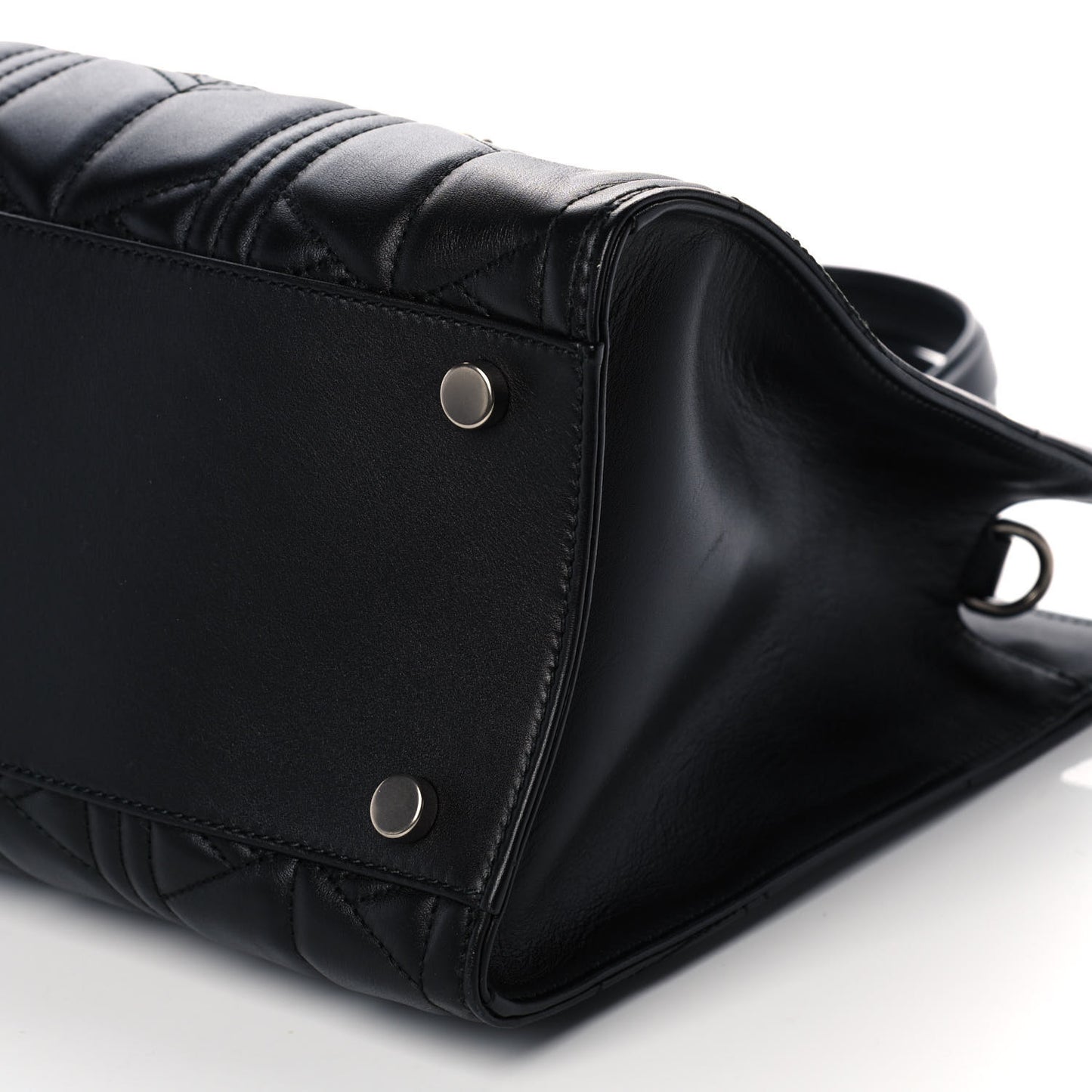 Calfskin Web Quilted Large Dionysus Tote Bag Black