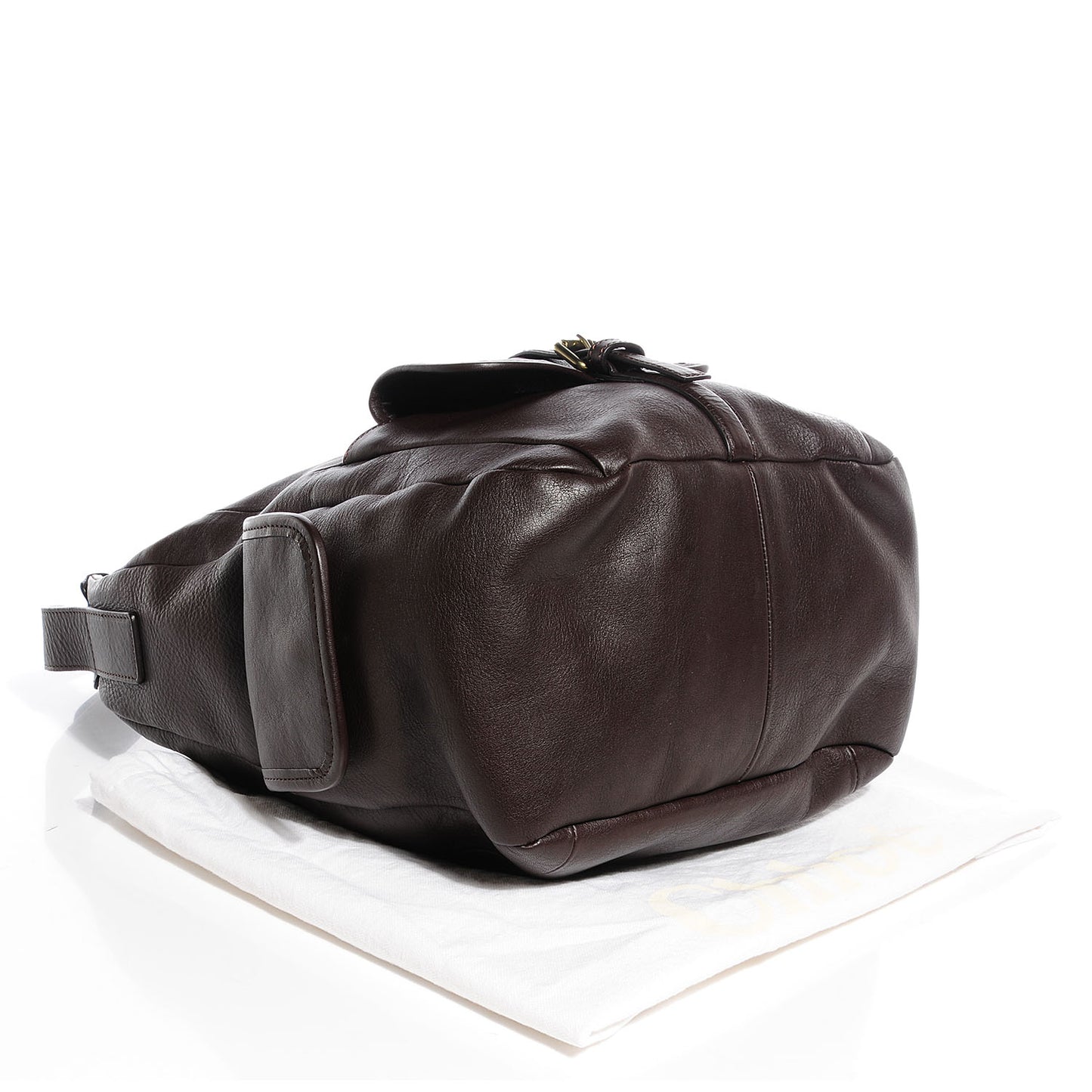 Calfskin Gabby Bucket Bag Brown
