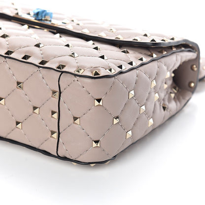 Valentino Garavani Lambskin Medium Rockstud Spike Shoulder Bag Poudre 9 of 9