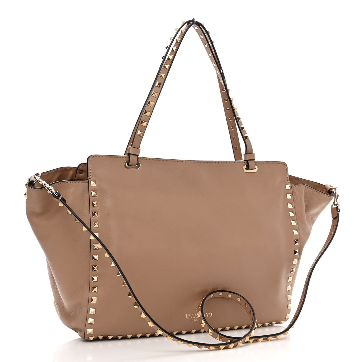 Vitello Medium Rockstud Tote Alpaca
