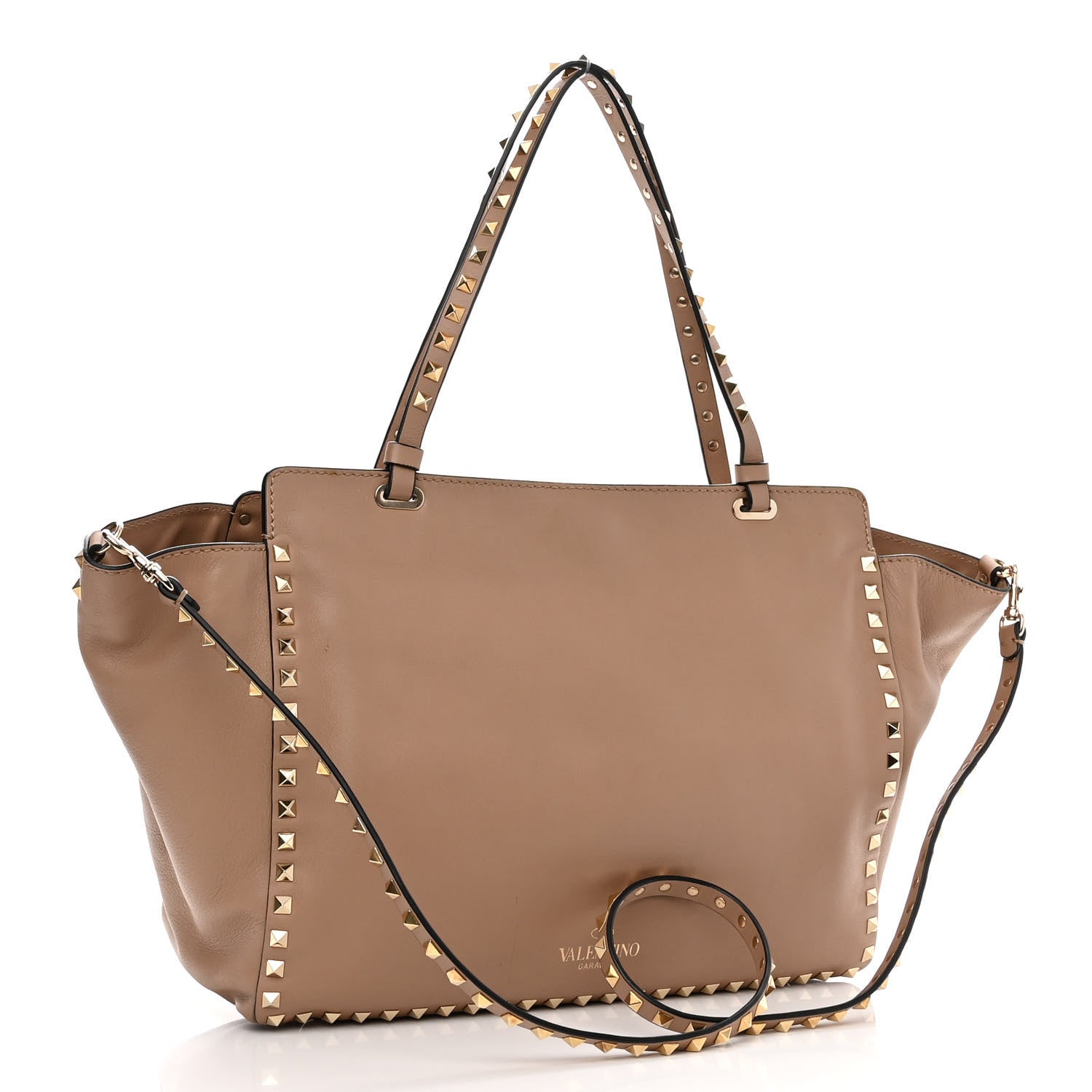 Valentino Garavani Vitello Medium Rockstud Tote Alpaca 3 of 10