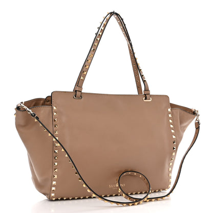 Valentino Garavani Vitello Medium Rockstud Tote Alpaca 3 of 10