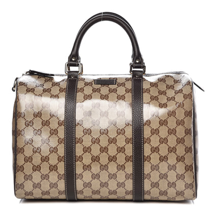 Gucci Crystal Monogram Medium Joy Boston Dark Brown 1 of 9