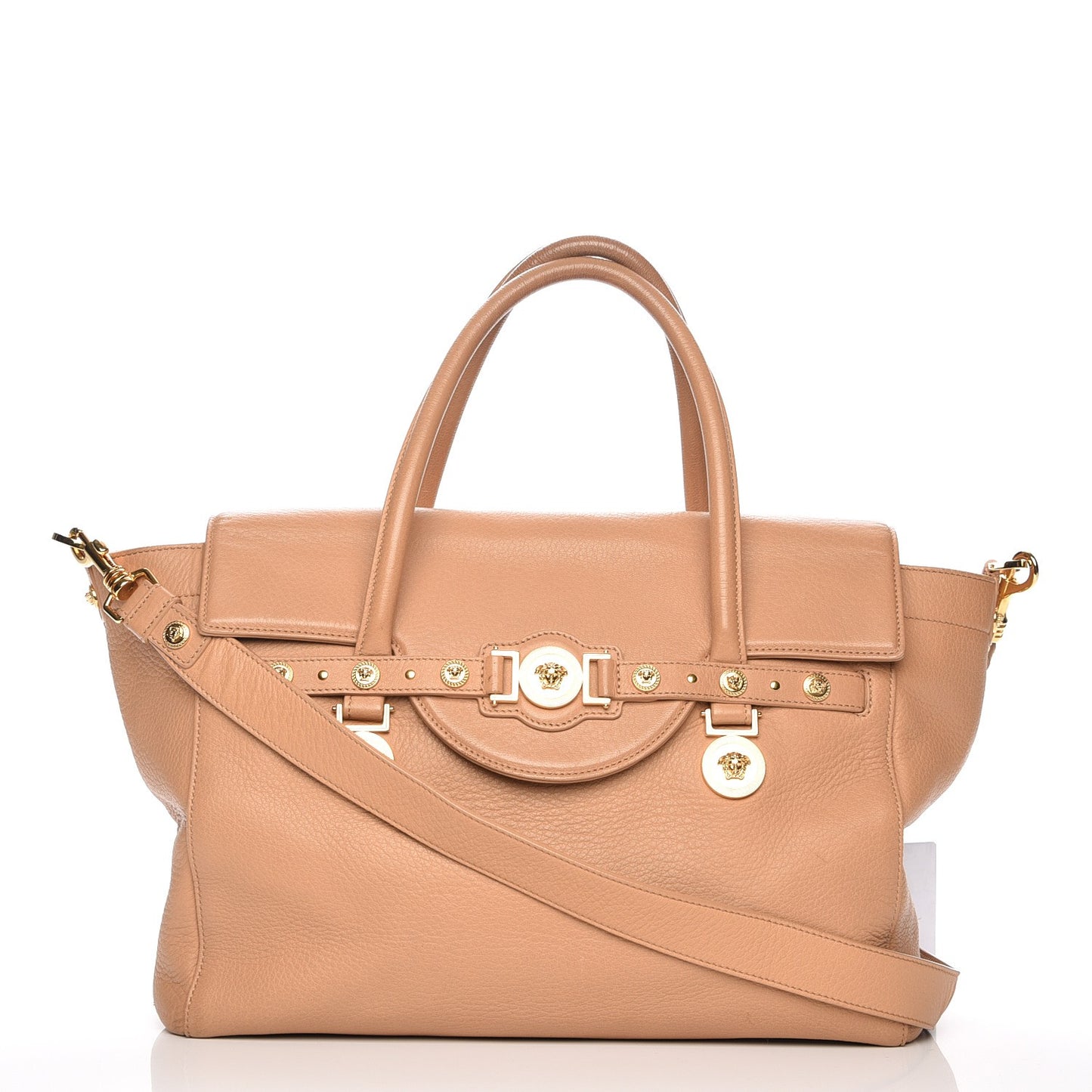 Deerskin Large Signature Tote Camel