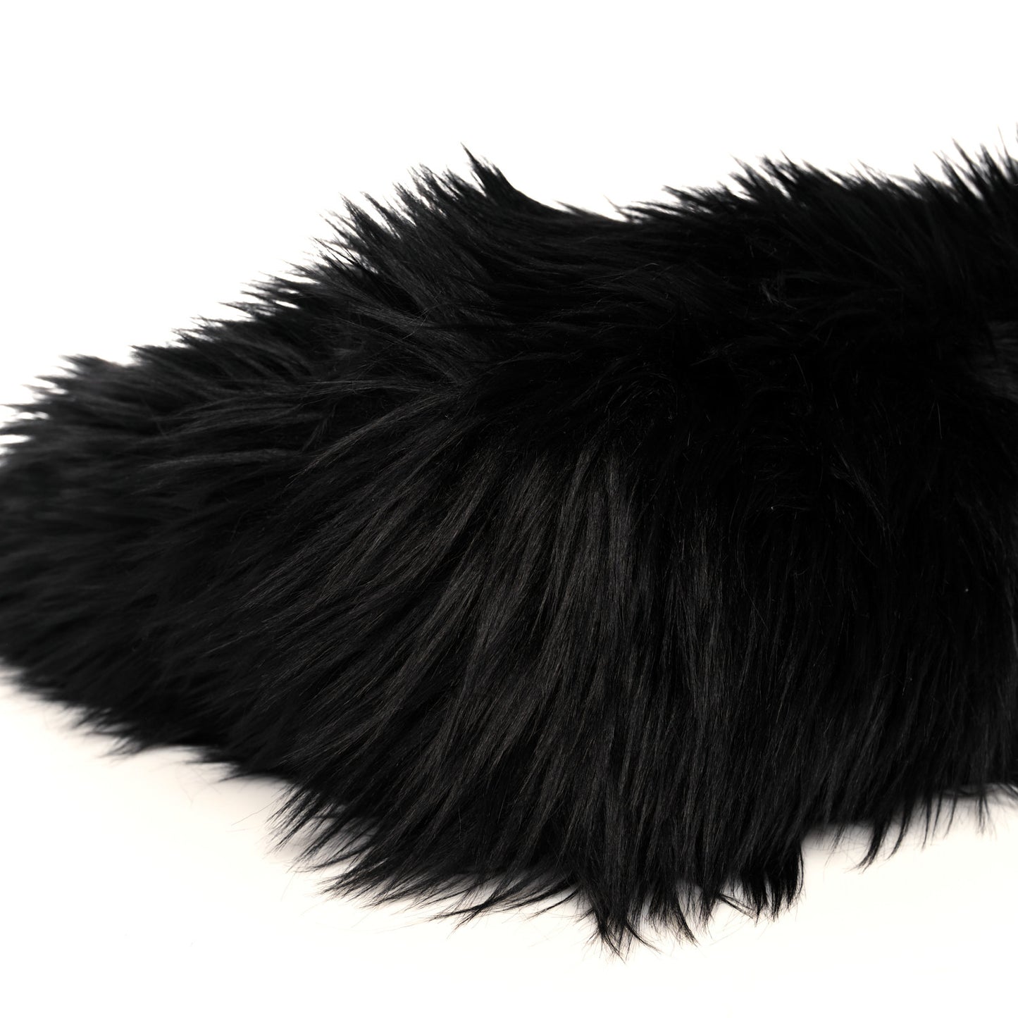 Faux Fur Tote Black