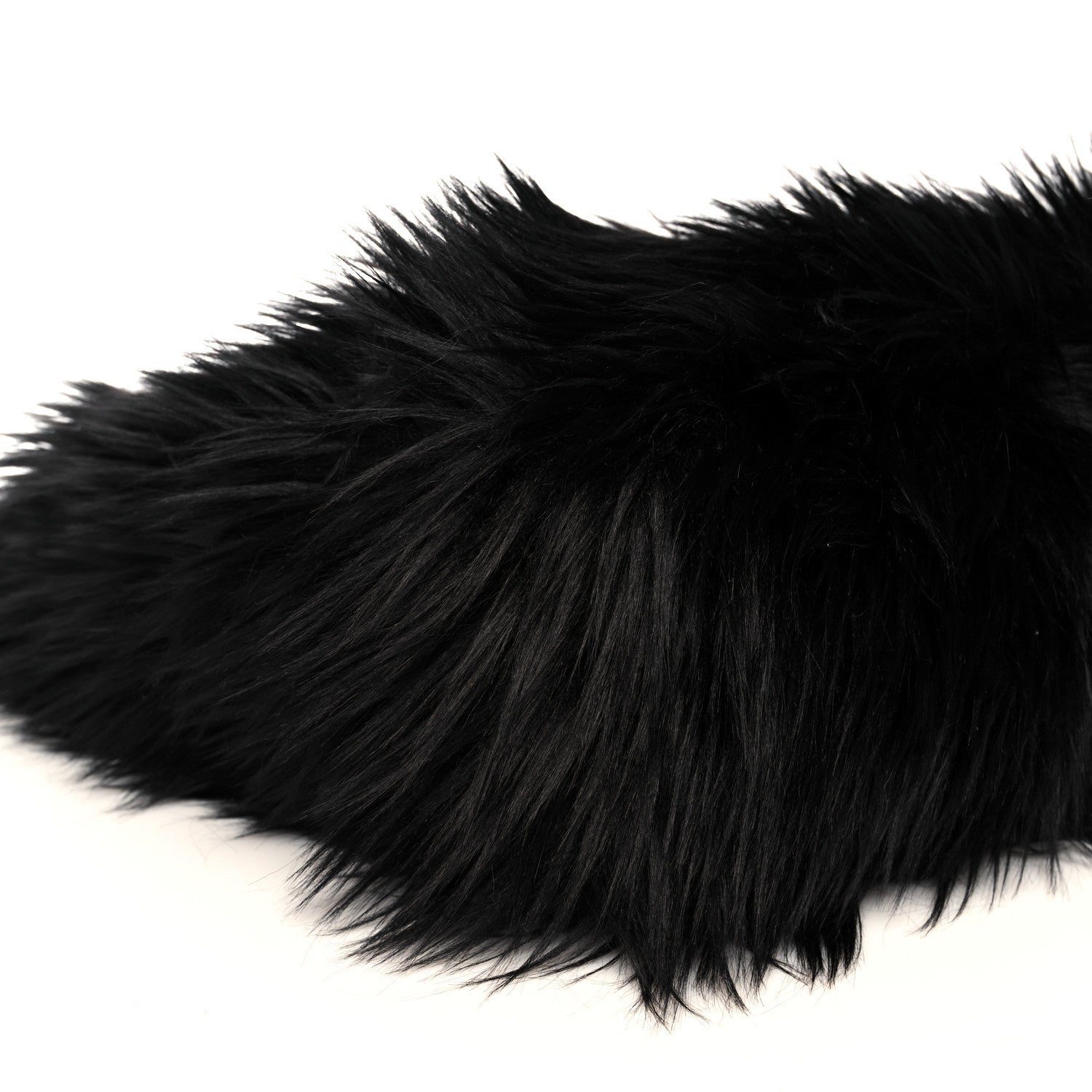 Prada Faux Fur Tote Black 8 of 9