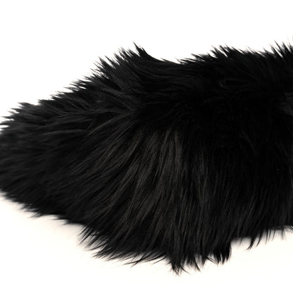 Prada Faux Fur Tote Black 8 of 9