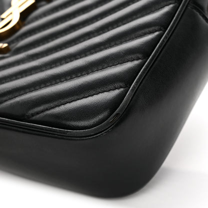 Saint Laurent Calfskin Matelasse Monogram Lou Camera Bag Black 11 of 15