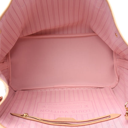 Louis Vuitton Damier Azur Neo Neverfull MM Rose Ballerine 3 of 4