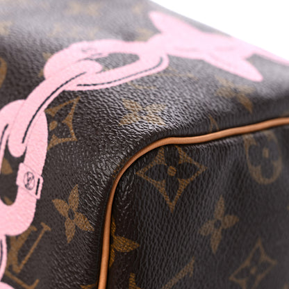 Louis Vuitton Monogram Bay Speedy 30 Rose Ballerine Poppy 9 of 16