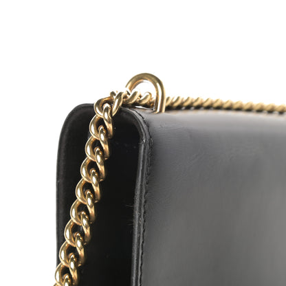 Louis Vuitton Calfskin Chain Louise MM Black 14 of 15
