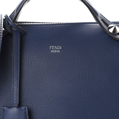 Fendi Vitello Dolce Medium By The Way Boston Bag Blue 10 of 14