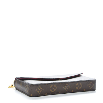 Louis Vuitton Monogram Pochette Felicie Chain Wallet Fuchsia 4 of 10