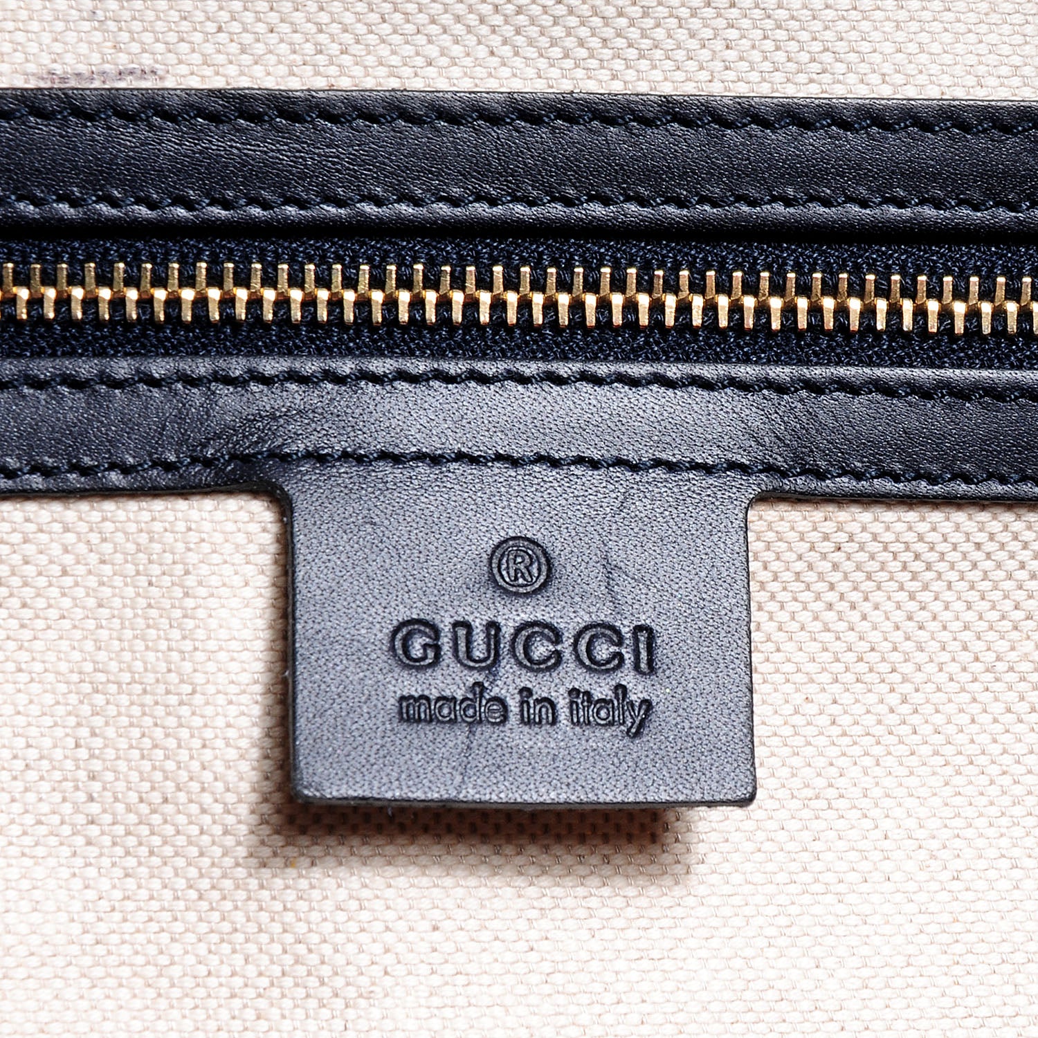 Gucci Monogram Selleria Calfskin Vintage Web Medium Boston Beige Blue 6 of 7
