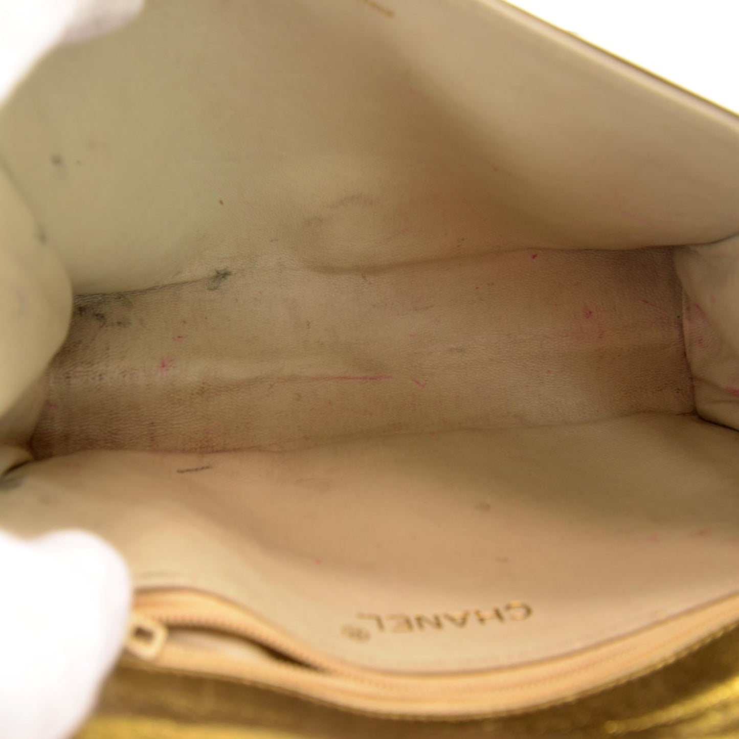 Lambskin Tassel Flap Bag Metallic