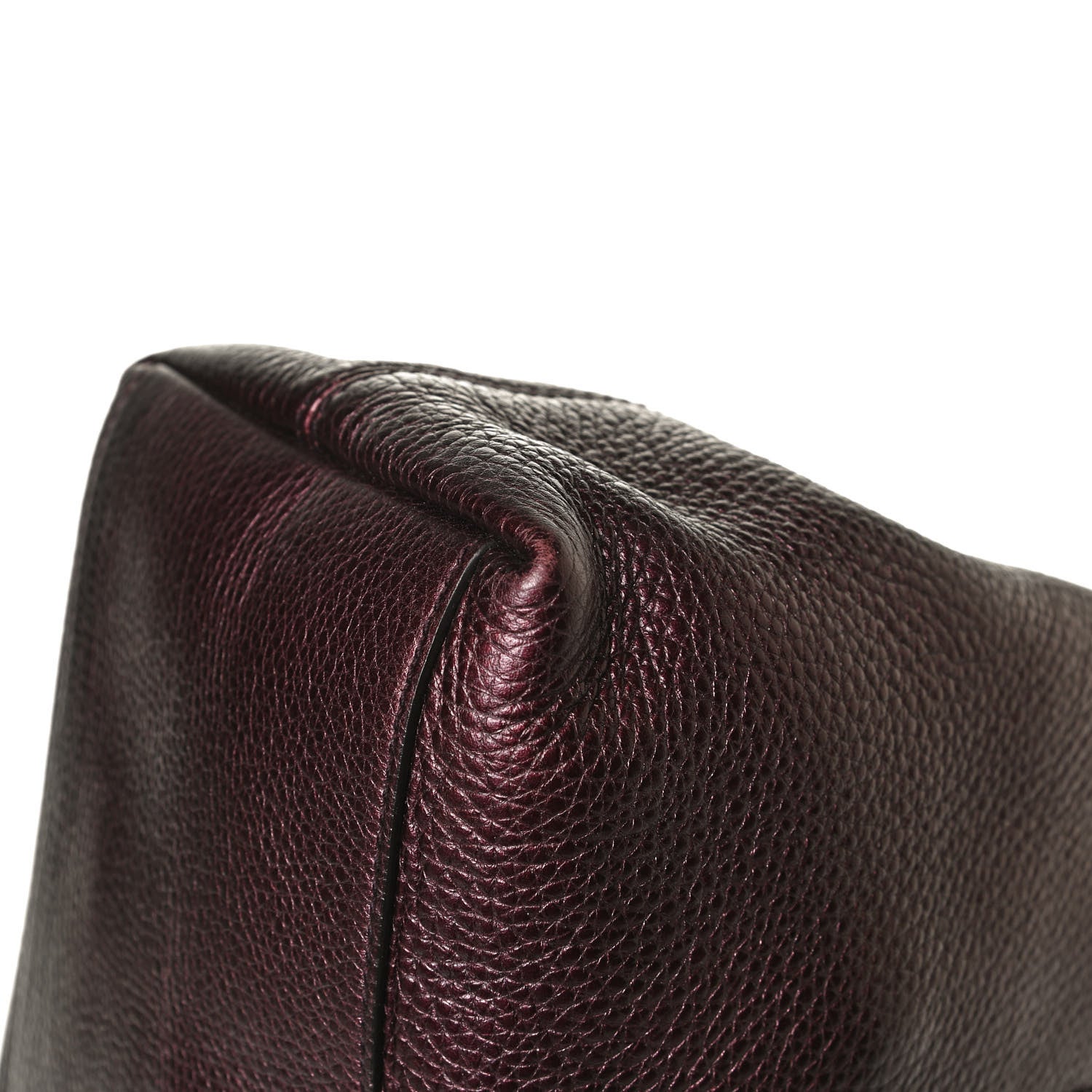 Gucci Metallic Cellarius Calfskin Medium Soho Chain Shoulder Bag Classic Burgundy 14 of 16