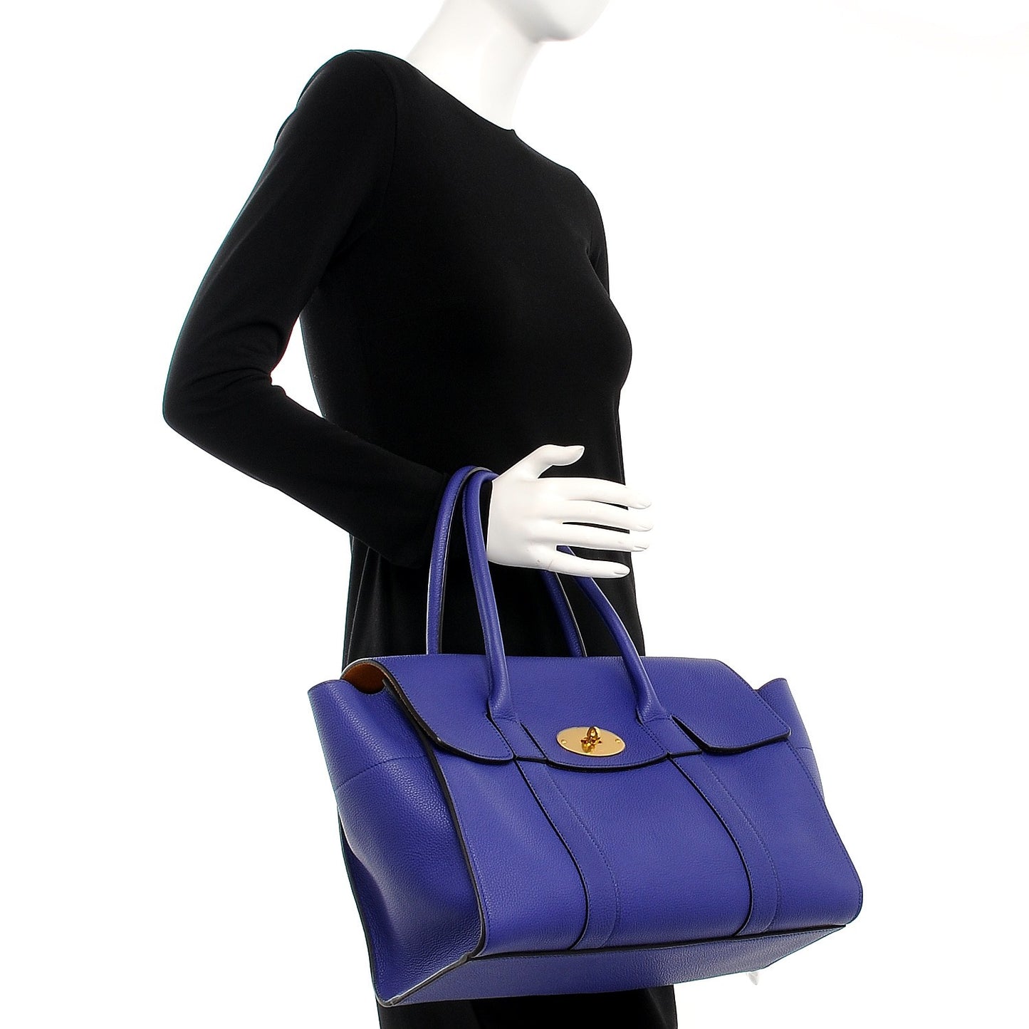 Natural Grain Calfskin New Bayswater Indigo