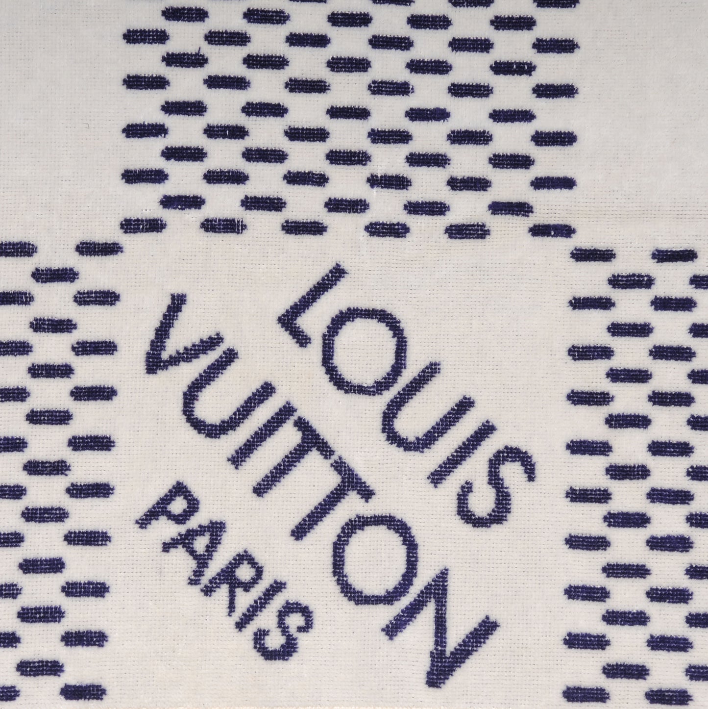 Cotton Damier Azur Gym Towel