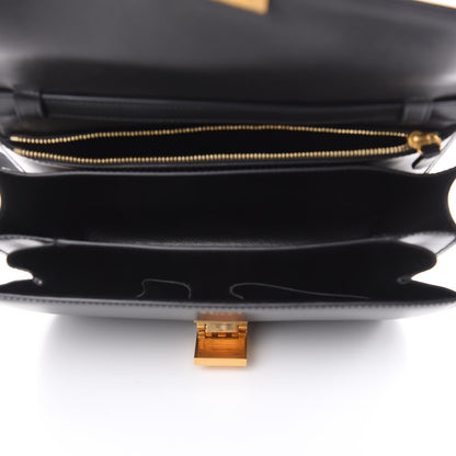 Celine Box Calfskin Medium Classic Box Flap Bag Black 5 of 9