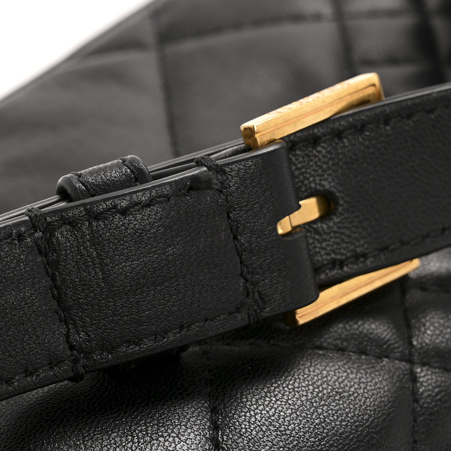Versace Nappa Barocco Quilted Vanitas Medea Belt Bag Black Red White 12 of 14