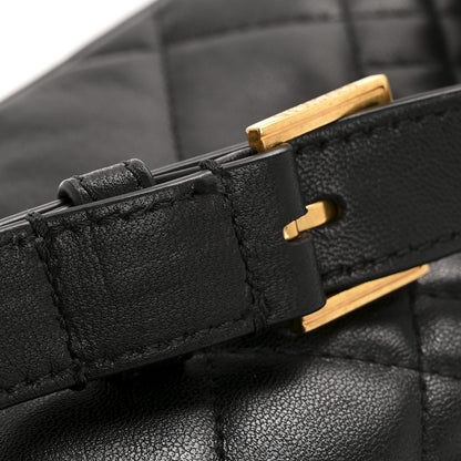 Versace Nappa Barocco Quilted Vanitas Medea Belt Bag Black Red White 12 of 14