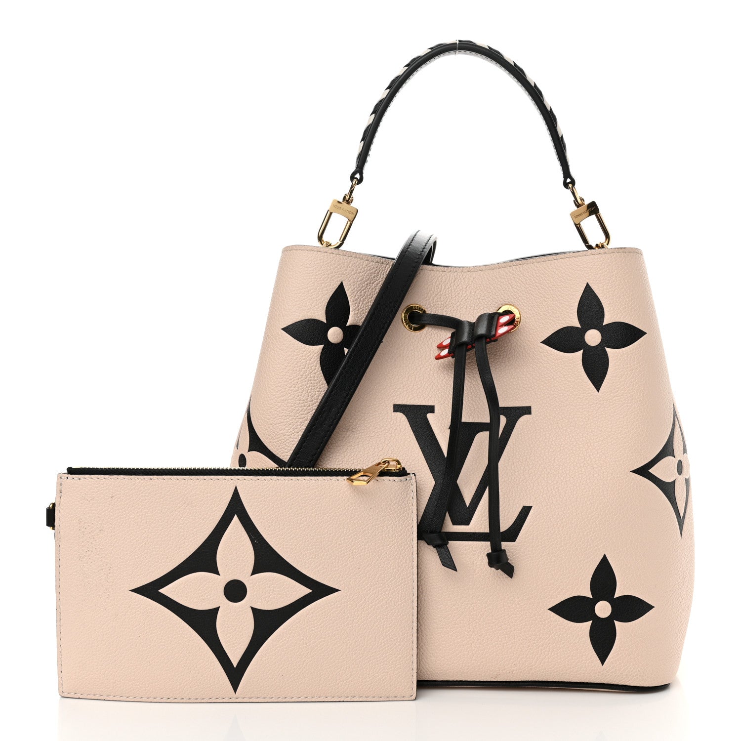 Louis Vuitton Empreinte Monogram Giant Crafty Neonoe MM Creme Black 3 of 16