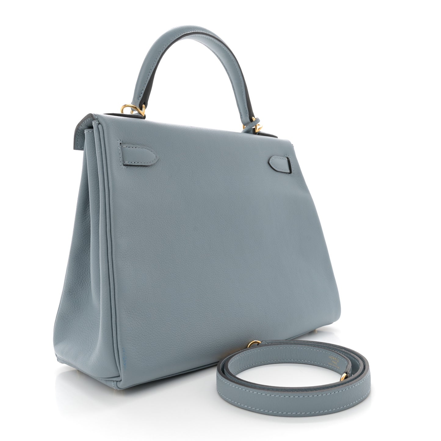 Evercolor Kelly Retourne 28 Bleu Lin
