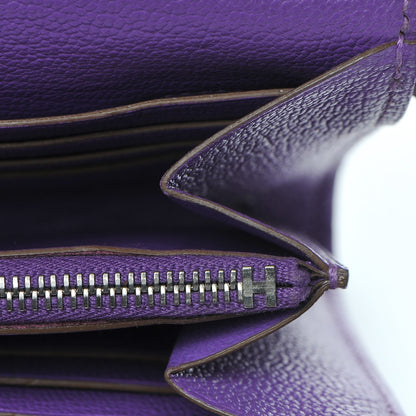 Hermes Chevre Mysore Kelly Longue Wallet Parme 9 of 22