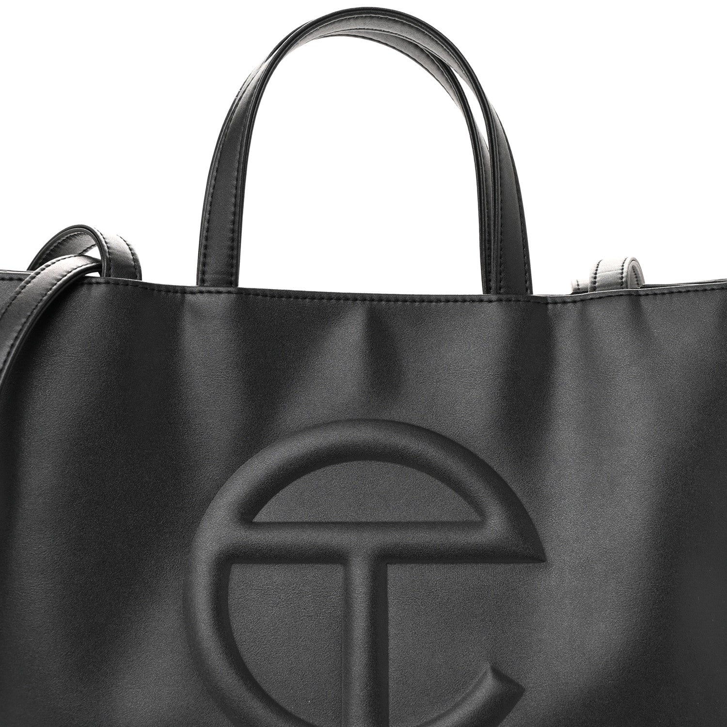 Telfar Vegan Leather Medium Shopping Bag Black 8 of 14