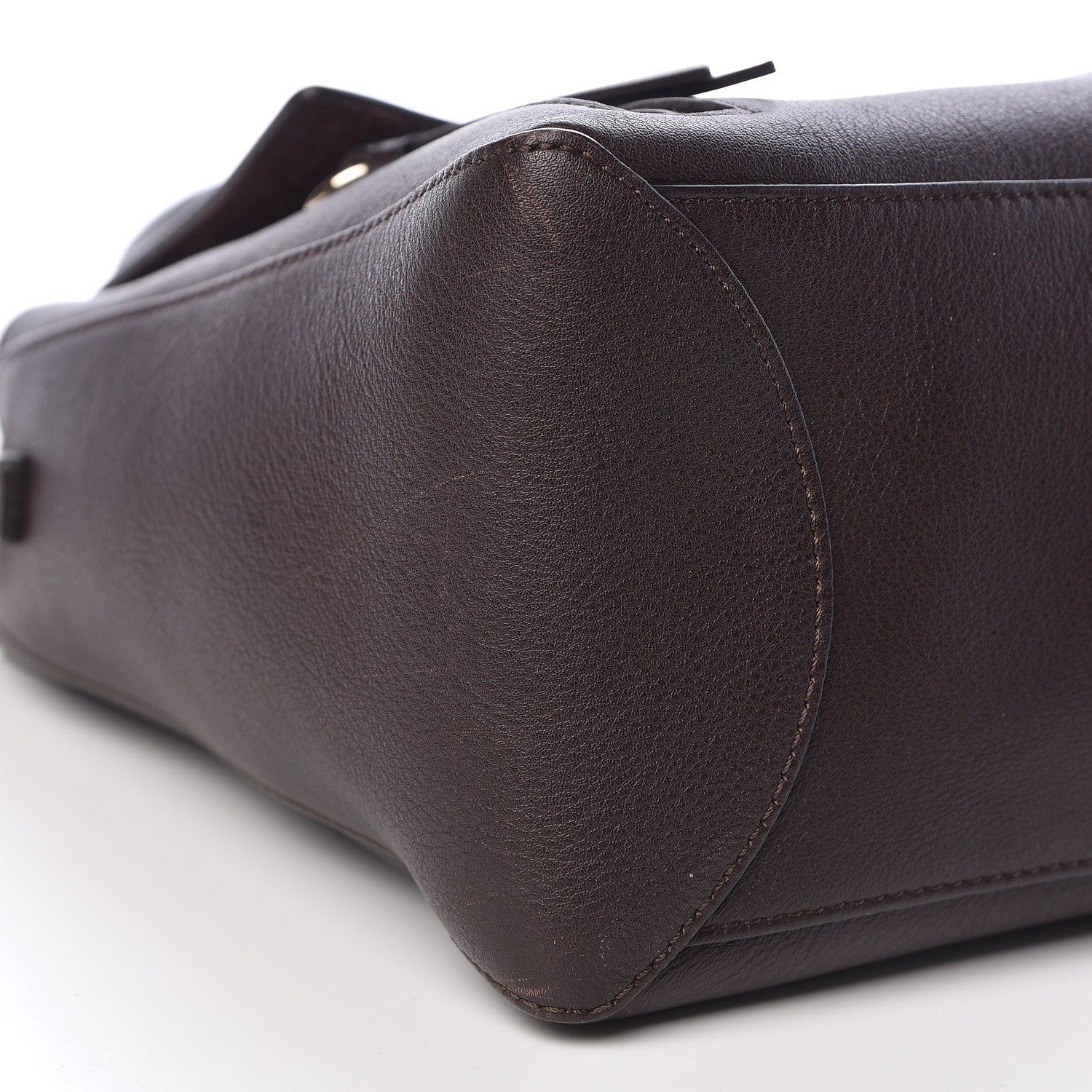 Chloe Smooth Calfskin Suede Medium Faye Day Shoulder Bag Carbon Brown 8 of 12