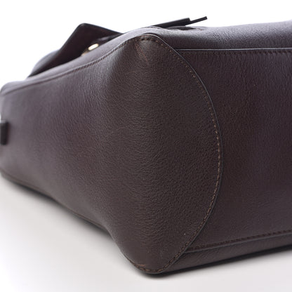Chloe Smooth Calfskin Suede Medium Faye Day Shoulder Bag Carbon Brown 8 of 12