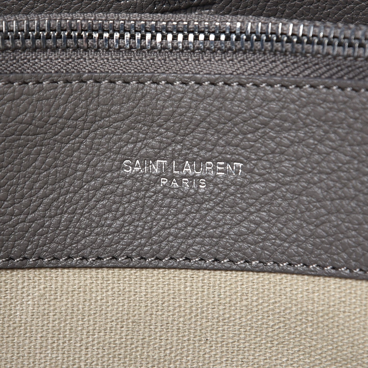 Grained Calfskin Small Supple Sac De Jour Fog