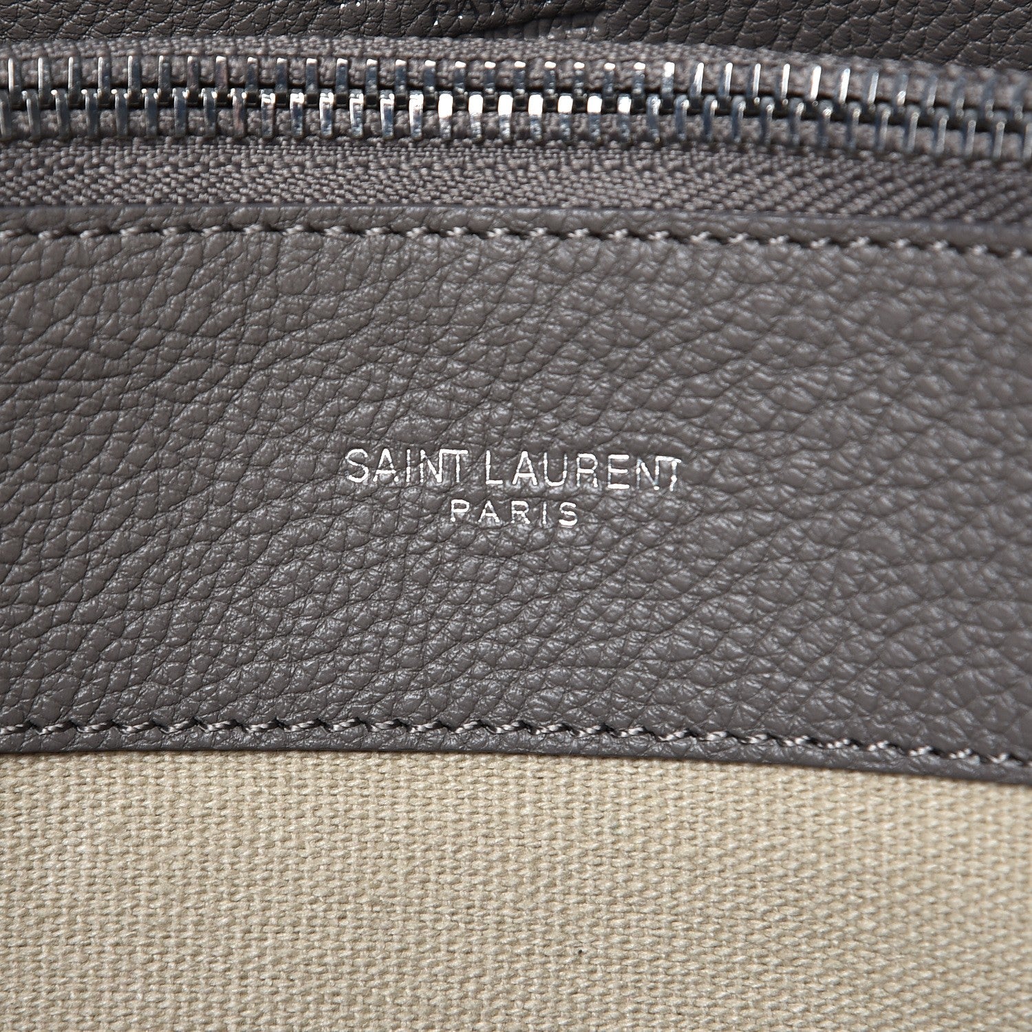 Saint Laurent Grained Calfskin Small Supple Sac De Jour Fog 6 of 8