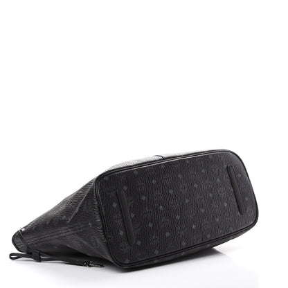 MCM Visetos Large Liz Reversible Shopper Tote Black 6 of 15