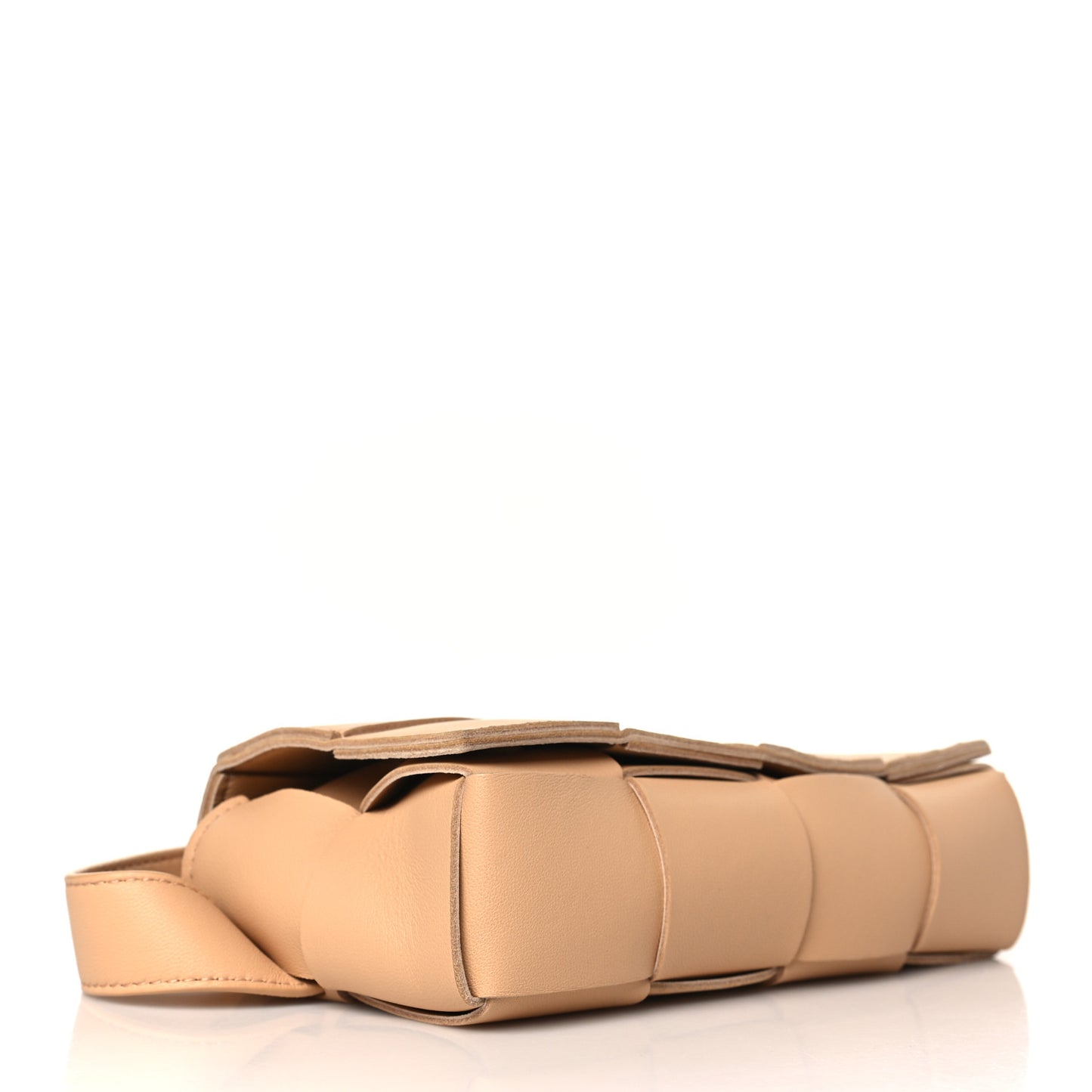 Nappa Maxi Intreccio The Belt Cassette Bag Almond