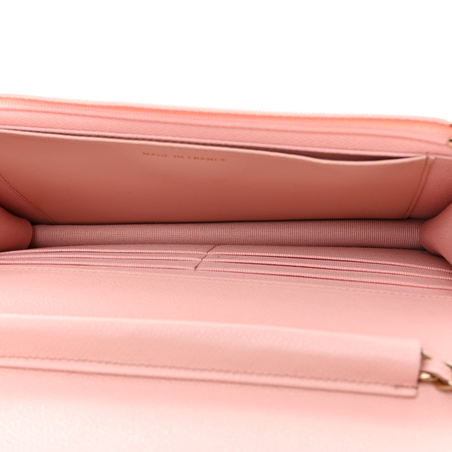 Chanel Caviar Quilted Wallet on Chain WOC Light Pink 5 of 13